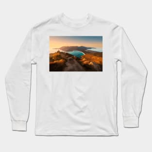 Wineglass Bay Digital Painting Long Sleeve T-Shirt